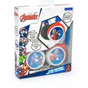 Opakowanie Składane słuchawki przewodowe stereo Avengers z głośnością bezpieczną dla dzieci Lexibook HP010AV