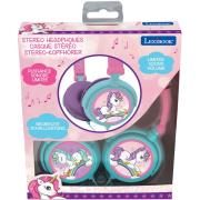 Opakowanie Składane słuchawki stereo przewodowe Jednorożec z zabezpieczeniem głośności dla dzieci Lexibook HP017UNI