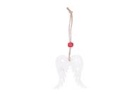 Opakowanie Skrzydła anielskie zawieszka drewniana biała 7cm