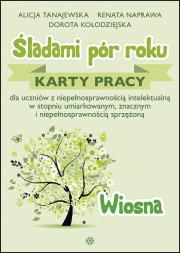 Śladami pór roku wiosna. Autor: Alicja Tanajewska, Kołodziejska Dorota. Dadada.pl Okładka książki Śladami pór roku wiosna