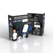 Opakowanie Smartwatch dla dziecka KiDiZ Connect niebieski