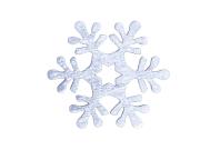 Opakowanie Śnieżynka srebrna dekoracja drewniana 4cm 12szt