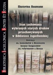 Okładka książki Stan zachowania wybranych starych druków