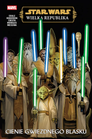 Star Wars. Wielka Republika. Cienie Gwiezdnego Blasku. Autor: Charles Soule, Ibraim Roberson, Marika Cresta, Jethro Morales, David Messina. Dadada.pl Okładka książki Star Wars. Wielka Republika. Cienie Gwiezdnego Blasku