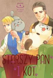 Starszy Pan i Kot. Tom 4. Autor: Umi Sakurai. Dadada.pl Okładka książki Starszy Pan i Kot. Tom 4