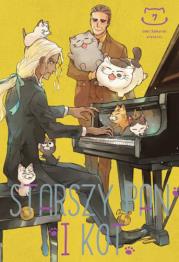 Starszy Pan i Kot. Tom 7. Autor: Umi Sakurai. Dadada.pl Okładka książki Starszy Pan i Kot. Tom 7