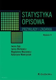 Okładka książki Statystyka opisowa. Przykłady i zadania w.4