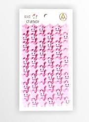 Opakowanie Stiker Gwiazdka piankowy jasny róż