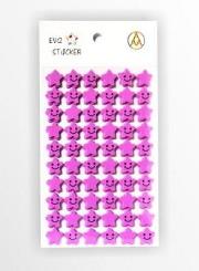 Opakowanie Stiker Gwiazdka piankowy liliowy