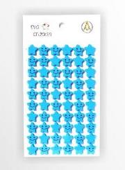 Opakowanie Stiker Gwiazdka piankowy niebieski