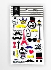 Opakowanie Stiker z elementami z pianki z lekkim brokatem