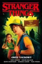 Stranger Things. Obóz naukowy. Autor: Opracowanie zbiorowe. Dadada.pl Okładka książki Stranger Things. Obóz naukowy