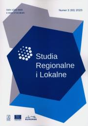 Opakowanie Studia Regionalne i Lokalne 2 ( 92) 2023