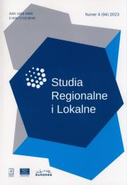 Opakowanie Studia Regionalne i Lokalne 4/2023 (94)