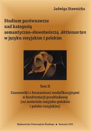 Studium porównawcze nad kategorią semantyczno.... Autor: Jadwiga Stawnicka. Dadada.pl Okładka książki Studium porównawcze nad kategorią semantyczno...