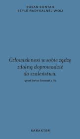 Okładka książki Style radykalnej woli