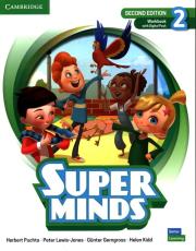 Super Minds Level 2 Workbook with Digital Pack British English. Autor: Puchta Herbert, Lewis-Jones Peter, Gerngross GĂĽnter, Kidd Helen. Dadada.pl Okładka książki Super Minds Level 2 Workbook with Digital Pack British English