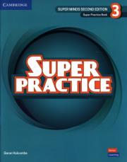Super Minds Level 3 Super Practice Book British English. Autor: Holcombe Garan. Dadada.pl Okładka książki Super Minds Level 3 Super Practice Book British English