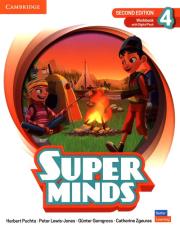 Super Minds Level 4 Workbook with Digital Pack British English. Autor: Puchta Herbert, Lewis-Jones Peter, Gerngross GĂĽnter, Zgouras Catherine. Dadada.pl Okładka książki Super Minds Level 4 Workbook with Digital Pack British English