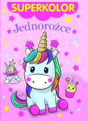 Superkolor. Jednorożce. Autor:   Praca zbiorowa. Dadada.pl Okładka książki Superkolor. Jednorożce