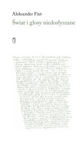 Okładka książki Świat i głosy niedosłyszane