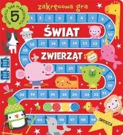 Świat zwierząt. Zakręcona gra. Autor: Korolkiewicz Elżbieta. Dadada.pl Okładka książki Świat zwierząt. Zakręcona gra