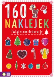 Okładka książki Świąteczne dekoracje. 160 naklejek