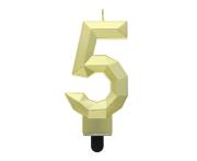 Opakowanie Świeczka Cyfra 5 Diament 7.6cm