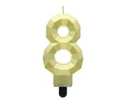 Opakowanie Świeczka Cyfra 8 Diament 7.6cm