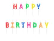 Opakowanie Świeczki urodzinowe Happy Birthday 2.5cm 13szt