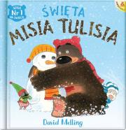 Święta Misia Tulisia. Autor: David Melling. Dadada.pl Okładka książki Święta Misia Tulisia
