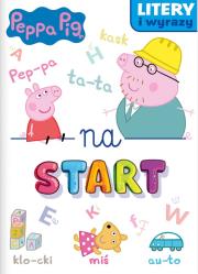 Okładka książki Świnka Peppa. Litery i wyrazy na start