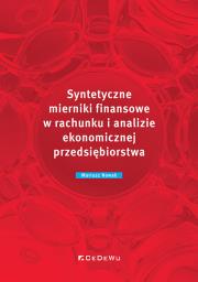 Okładka książki Syntetyczne mierniki finansowe w rachunku i analizie ekonomicznej przedsiębiorstwa