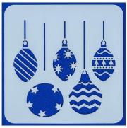 Opakowanie Szablon Silhouette Bombki