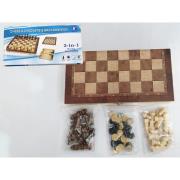 Szachy drewniane 2w1. Wydawca: Madej. Dadada.pl Opakowanie Szachy drewniane 2w1