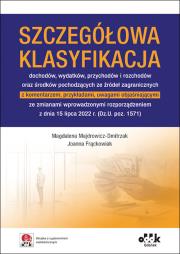 Szczegółowa klasyfikacja dochodów wydatków przychodów i rozchodów oraz śr. pochodzących ze źródeł zagr. (...). Autor: Majdrowicz-Dmitrzak Magdalena, Frąckowiak Joanna. Dadada.pl Okładka książki Szczegółowa klasyfikacja dochodów wydatków przychodów i rozchodów oraz śr. pochodzących ze źródeł zagr. (...)
