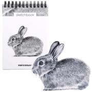 Szkicownik A6/60K na spirali - Królik. Wydawca: Narcissus. Dadada.pl Opakowanie Szkicownik A6/60K na spirali - Królik