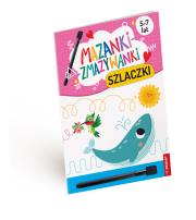 Szlaczki. Mazanki-zmazywanki. Autor: Anna Borchard. Dadada.pl Okładka książki Szlaczki. Mazanki-zmazywanki
