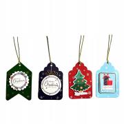 Opakowanie Tagi prezentowe Świąteczne 8szt