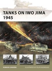 Tanks on Iwo Jima 1945. Autor: Romain Cansière. Dadada.pl Okładka książki Tanks on Iwo Jima 1945
