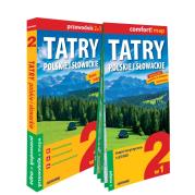 Tatry polskie i słowackie 2w1 przewodnik + mapa. Autor: Nodzyński Tomasz, Cobel-Tokarska Marta. Dadada.pl Okładka książki Tatry polskie i słowackie 2w1 przewodnik + mapa
