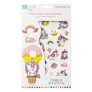 Opakowanie Tatuaże świecące w ciemności jednorożce 2 arkusze