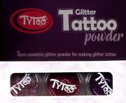 Opakowanie Tatuaże Zestaw brokatów 3 kolory różowy czerwony i fioletowy