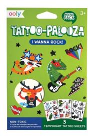 Opakowanie Tatuaże zmywalne mini Tattoo Palooza - Rock