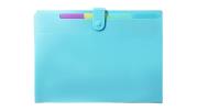 Opakowanie Teczka A4 harmonijkowa PP pastel niebieski