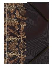 Opakowanie Teczka A4 kartonowa z gumką narożną liście (6szt)