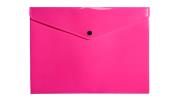 Opakowanie Teczka A4 kopertowa PP neon różowy