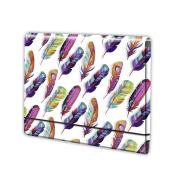 Opakowanie Teczka A4 na gumkę łamana Penmate piórka 0102