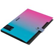 Teczka A4 PP 5 przegródek niebiesko-róż. Radiance. Wydawca: Berlingo. Dadada.pl Opakowanie Teczka A4 PP 5 przegródek niebiesko-róż. Radiance