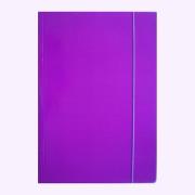 Teczka A4 z gumką błyszcząca fioletowa. Wydawca: Ziemia Obiecana. Dadada.pl Opakowanie Teczka A4 z gumką błyszcząca fioletowa